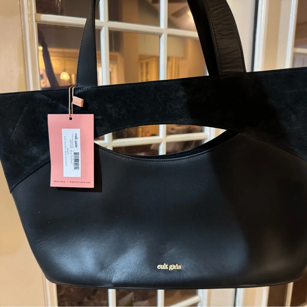 Cult Gaia Aila Elegant Black Shoulder Bag - Picture 2 of 5